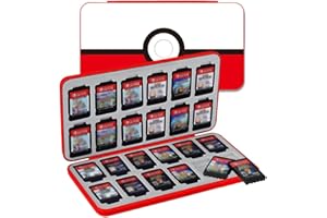 CUZKC Avec 24 Support des NS Jeux Cartes Organisateur Conteneur,Étui pour Jeux Switch, Housse POUR Switch,Boîte de Rangement pour Cartouches de Jeux Nintendo Switch,Protection Portable