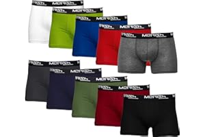 MERISH Calzoncillos tipo bóxer para hombre, paquete de 6, 10 o 15 unidades, tallas S-5XL, estilo retro