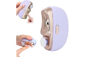 GENÉRICO 2025 Nuevo Cortauñas Eléctrico, Ponchado Automático De Uñas,Recortador De Uñas Inalámbrico,Sin Ruido, Operación A Un Tacto, Lima De Uñas Portátil Para Niños, Personas Mayores Y Adultos (Púrpura)