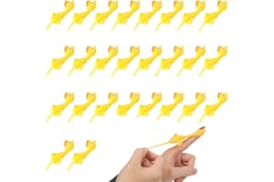 OHSN Poulets Frondeurs 26 pièces Jouet de Fronde de Doigt Fronde Lance-Pierres de Doigts Extensibles Jouet Poulet en Caoutchouc Poulet Catapulte Poulet Volant Jouet Flick Jouet de Poulet en Caoutchouc