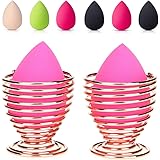 LanMa Beauty Blender Sponge Holder ,(2 Pack Rose Gold) Makeup Sponge Drying Stand Storage Egg Powder Puff Display Stand