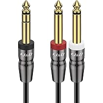 6,35 Mm Klinkenstecker Auf 6,35 Mm Klinke – 2 M Stereo-Kabel, Vergoldet