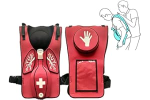 SUZLAZYR Gilet de Formation aux Premiers Secours Heimlich avec Blocage trachéal Simulateur Anti-étouffement Modèle d'enseignement Portable pour la réanimation Cardio-pulmonaire chez l'adulte
