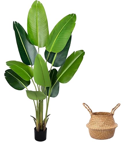 HAIHONG Künstlicher Paradiesvogel-Pflanze, künstlicher Baum mit