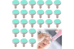 RJLLKD 24 Pcs Baby Nail File Pads, Nail Trimmer Replacement Pads for Electric Baby Trimmer Nails Grinding Polishing Head Universal Children's Spare Nails Grinder Head For Babies 12 Months and Up