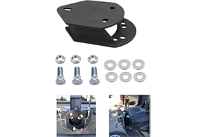 YHB Spare Tire Carrier Spacer for 1987-2018 Wrangler JK TJ YJ up to 33" Tire - Spare Tire Bracket Steel Black Fits 5x4.5 and 5x5 Wheel Bolt Patterns