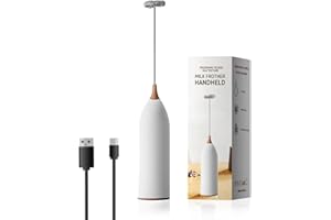 ‎JOQINEER Handaufschäumer für Kaffee, wiederaufladbar, Handaufschäumer, verstellbarer Handmilchaufschäumer für Cappuccino, heiße Schokolade, Smoothies, Eiermischung