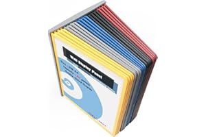 TUKA-i-AKUT Pupitre Présentoir Mural 20 Panneaux d'Affichage A4 Assortie, Support Kit Mural, Consultation Présentation Documents Entrepôt Atelier Laboratoire Bureau etc. Multicolore TKD8222-20x Bunt