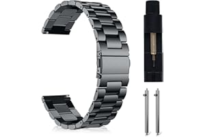 MaEiol 22mm Edelstahl Metall Armband für Huawei Watch GT 6 Pro/GT 6/GT 5 Pro/GT 5/4 46mm /Huawei Watch 5/4 46mm /Ultimate 2, Ersatzarmband Business Uhrenarmband Armbänder für Damen Herren - Spacegrau