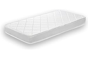 REAL CONFORT Colchon Cuna Bebe 5-Stars Baby 3D | Fabricado en España | Anti-alergenico | 140x70 Altura 12cm | Reversible Verano - Invierno | Gran Confort y Suavidad