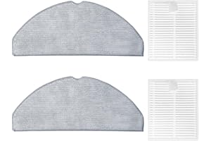DONKIVVY 4 filtri in panno per , compatibili con aspirapolvere robot per Conga 7490 X-Treme, 7490 per Genesis, 2 filtri, 2 panni per