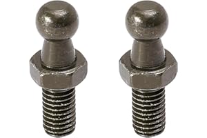 X AUTOHAUX 2 Set 10mm M8x15mm Car Gas Strut Ball Studs Black