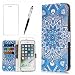 Produktbild Huawei Mate 10 Hülle, LaiXin Handyhülle Tasche Case Cover PU Leder Flip Wallet in Book Style Stand Card Slot Karteneinschub Schutzhülle+Displayschutzfolie+Eingabestift Touchstift-Mandala