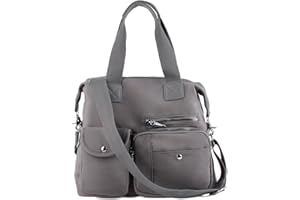 EVEOUT Borsa da Donna Multi Tasche Tela Borsa a Tracolla Borse a spalla Hobo per shopping Lavoro Viaggi Campeggio Scuola 855