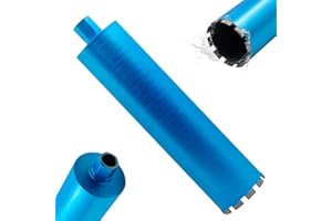 HBKEEN Diamantbohrkrone Diamant NassBohrkrone mit 1 1/4 Zoll Aufnahme Nutzlänge 400 mm DM122 mm