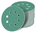Produktbild 125 mm green Exzenter Schleifscheiben , passend für Skil 7455 AA Sortiment SET 100 Scheiben P2000 P1500 P1200 P1000 P800 , green Film
