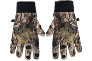 HOVEELUTY Gants De Camouflage Étanches Au Vent Entier Sans Doigts Avec Paim Anti-Glissement L