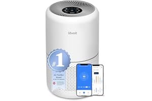 Levoit Smart HEPA Air Purifier for bedroom home 108 m², CADR 258 m³/h, Laser Air Quality Sensor with Auto Sleep Mode, Alexa & App Control, Remove 99.97% Pollen/Dust/Odour, Core 300S