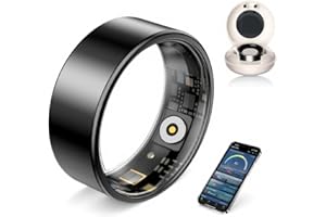 AI Smart Ring for Women Men | Sleep Tracker Ring with Heart Rate &amp;Blood Oxygen | 10ATM Waterproof Fitness Ring | Step Counter &amp; GPS Activity Fitness Tracker | 7-Day Battery (Black, 11)AED 149.99