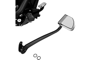 WOWTK Bremshebel + Bremspedalbelag für Harley Softail ausgestattet mit Vorwärtssteuerungen, Fat Bob 114 FXFBS/FXFB, FXDR 114 FXDRS, Low Rider ST FXLRST, Softail Standard, Street Bob, schwarz