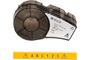 Brady M21-375-595-YL étiquette à imprimer Jaune Imprimante d'étiquette adhésive - Étiquettes à imprimer (Jaune, Imprimante d'étiquette adhésive, Vinyle, Transfert thermique, Acrylique, Permanent)