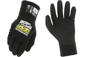 Mechanix Wear: Termiczne rękawice robocze SpeedKnit z powłoką nitrylową, izolowane, wysoka odporność na ścieranie i przyczepność na sucho (czarne, XL)