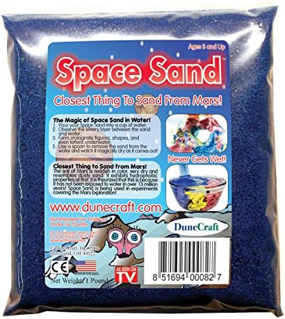 Dunecraft Space Sand Domed Terrarium, Blue, 1 lb