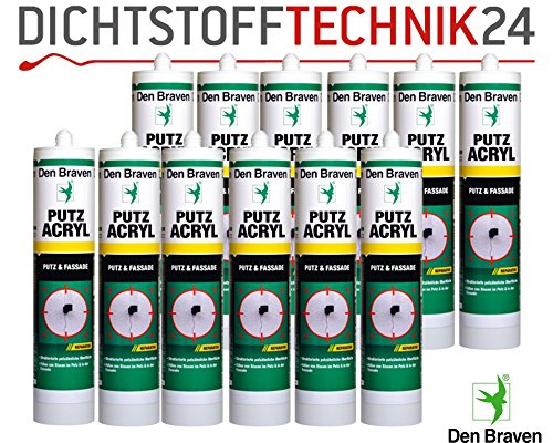 Preisvergleich Produktbild 12x Den Braven Putz Acryl Fassade & Putz á 300ml