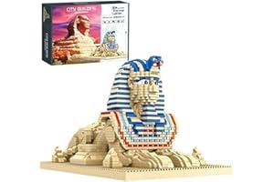 APRILA Technik Architecture Sphinx Maquette à Construire, 2732 Pièces Ensemble Modulaires Jeu de Construction Modèle Architecture Assemblage avec des Blocs, Compatible avec Lego Technic