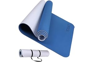 YOGATI Esterilla Yoga con correa de transporte. Esterilla Fitness ideal para yoga, pilates y fitness. Yoga mat para hombres y mujeres. Esterilla Pilates antideslizante. Esterilla Deporte.