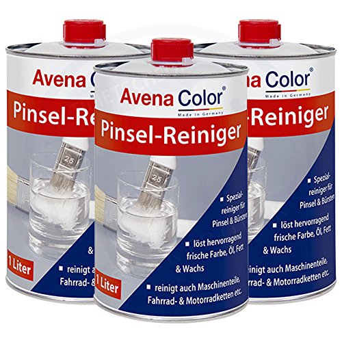 Preisvergleich Produktbild 3 x Avena Color Pinselreiniger 1 Liter