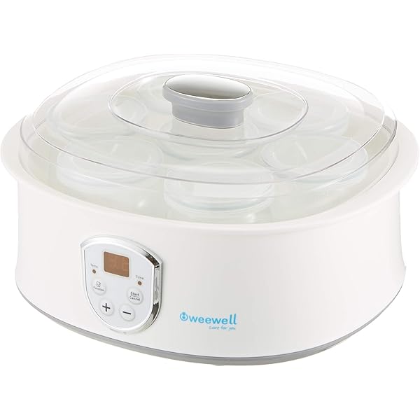Weewell Wym400 Dijital Yogurt Yapma Makinesi 7 Cam Kap Led Ekran Amazon Com Tr Mutfak
