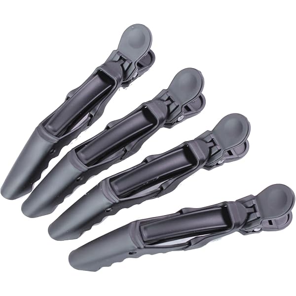 12 Stück Alligator-Haarspangen – Salon-Klipps Für Starkes Haar, Schwarz, 11,2 Cm