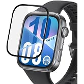 Microsonic Huawei Watch Fit 4 Tam Kaplayan Nano Cam Ekran Koruyucu Siyah [Watch Fit 4 ile Uyumlu Ekran Koruyucu - Siyah]