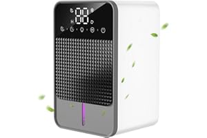 Jialexin Portable Dehumidifier, Energy Saving, Sleep Mode, Timer for Bedroom, Bathroom, Home - Against Moisture, Mould - 1500 ml