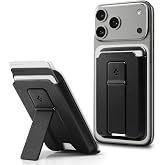 Spigen MagSafe Destekli C&uuml;zdan Smart Fold 2 Mag Fit (3 Kartlık) Siyah - AFA07149 (Spigen TR Garantili)