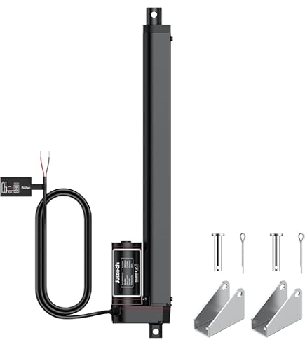 Justech 3000N 200mm Lineaire Actuator Lineaire Motor 5mm/s snelheid Lineaire Aandrijving DC 12V Gelijkstroom Motor Elektrische Putter Regelbare Actuator Poortopener voor Elektronische