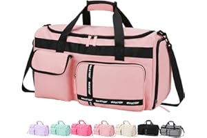 MAXTOP Travel Duffle Bag for Women Carry On Tote Weekender Overnight Bag Large Capacity Duffel Bag with Shoe Compartment,Gym Tote Bag with Dry and Wet Separation