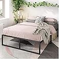 Panax Metal Platform Bed Frame with Steel Slat Support/Mattress Foundation (King, 14 inch)