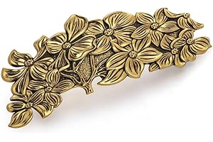 KKJOY Vintage Flowers Hair Clips Barrettes Hand Crafted Spring Clip Metal Hair Pin Headpieces Wedding Bridal Hair Accessories for Women Girls