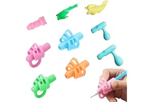 LRIKAS Impugnature Matita, 9 Pack Ergonomico Matita Grip Aiuto Scrittura Strumento Correzione Della Postura per Bambini Adulti Necessità Speciali