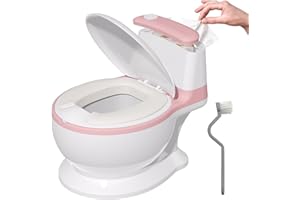 SWEETMIRTH Vasetto per Bambini WC,Vasino Bambini, ragazzi e ragazze, Vasino da Viaggio per Bambini, Antiscivolo, Rimovibile, per Baby da 1 a 3 Anni, Rosa