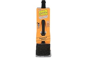 Scrub Daddy BBQ Daddy - Cepillo de Limpieza Barbacoa con Raspador y Abrebotellas, Limpiador de Parrillas de Barbacoa, Sin Cerdas de Alambre con FlexTexture, Cepillos Limpiadores para BBQ