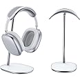 BENKS Headphone Stand for Apple Airpods Max Headset Stand Headphone Holder Universal Aluminum Gaming Headset Holder Earphone Display Earbuds Mount For All Headphones- White