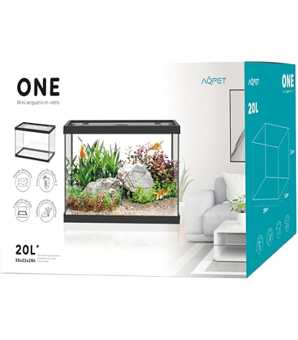 Dtaigou Kit Acquario Per Principianti – Vasca 30x20x19 Cm In AS Trasparente, Con Filtro, Pompa, Lampada E Accessori Per Pesci Betta E Tartarughe