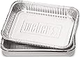 Weber 6415 Alu-Tropfschalen, 15x22cm, 10 Stück, Einwegschalen, Fettauffangschale