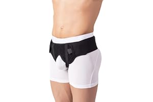BeFit24 - Cinturón Médico Bilateral para Hernia Inguinal para Hombres: Soporte Izquierdo, Derecho o Smbos Lados - Tamaño 2