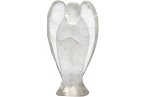 mookaitedecor Fengshui Edelstein Schutzengel Figur, Hand Geschnitzt Heilstein Deko Engel Statue Verzierungen Reiki Dekoration