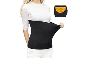 Yuragim Damen Kaschmir Winter Nierenwärmer, 2 Pcs Rückenwärmer Damen, Elastischer Wärmegürtel zur Schmerzlinderung Entlastung Lendenwirbelsäule und Menstruationsschmerzen Relief Wärmeschutzwinter