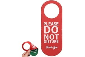 Vepoty Do Not Disturb Door Hanger Sign Double Sided Sign Pu-Leder Türschild für Home Office